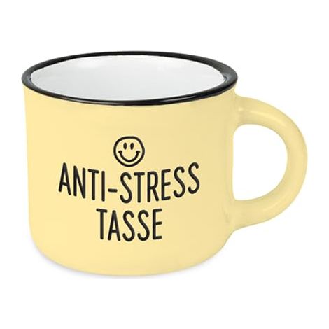 Tasse à expresso vintage Mini tasse en céramique à offrir 95 ml Tasse anti-stress Gris