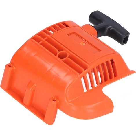 Démarreur tireur thermique ABS pour taille-herbe Husqvarna 223R 322 322R 323R, ref 503852804, maillage ventilation, installation standard (1/5)
