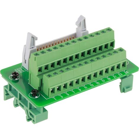 Module de raccordement sur rail DIN 26 broches pas 5 mm, connecteur mâle, carte de dérivation pour interface (1/5)