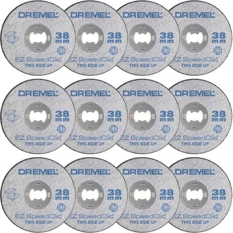 12 - Trennscheibe - Rotationsaufsatz - Metallschneiden - EZ SpeedClic-System - Für Edelstahl, Aluminium, Kupfer - Grau - 38 mm (1/5)