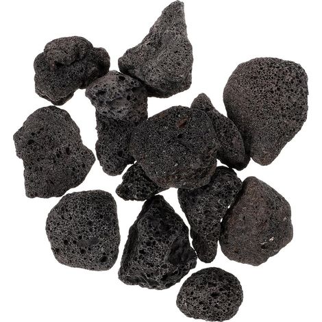 Black Volcanic Stone for Aquarium and Flowerpot, Decorative Volcanic Stone for Fish Tank, Potted Plants and DIY Projects (1/5)