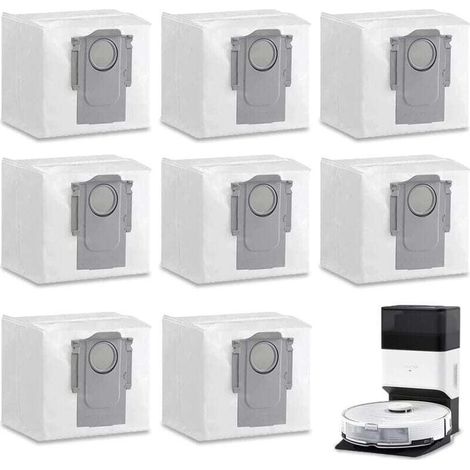 bolsas de polvo para aspiradoras Xiaomi Roborock S7 MaxV Ultra / S7 Pro Ultra / Q7+ / Q7 Max+ / T8 / Q5+, 3 l de gran capacidad. Bolsas de polvo originales Roborock. (1/4)
