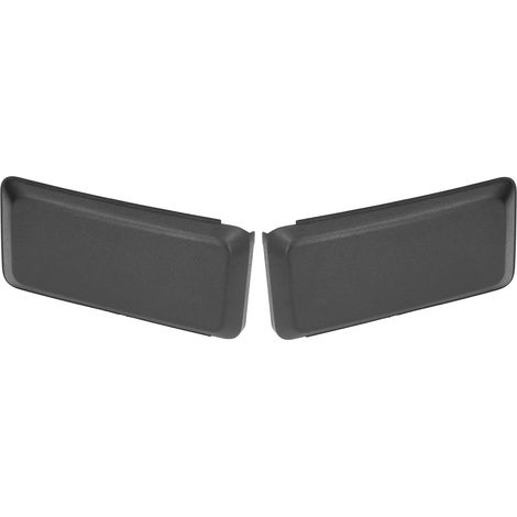 Lot de 2 protections de pare-chocs avant en ABS noir résistant à l'usure, pour modification de voiture (gauche et droite). (1/5)