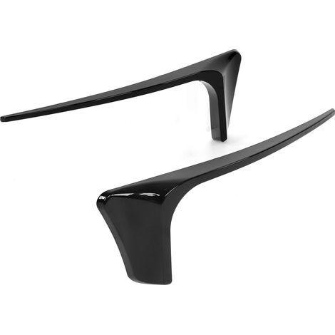 Renforts déflecteurs noirs brillants pour pare-chocs arrière, kit de remplacement compatible VW Golf MK7.5 GTD R 2017-2020, garnitures aérodynamiques brillantes, 2 pièces (1/5)