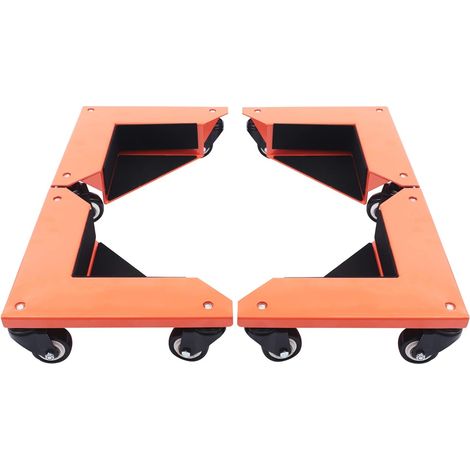 Juego de 4 ruedas para muebles, ruedas para transporte de muebles, ruedas para transporte de muebles, capacidad de carga máxima 650 kg, ruedas para transporte de muebles (1/5)
