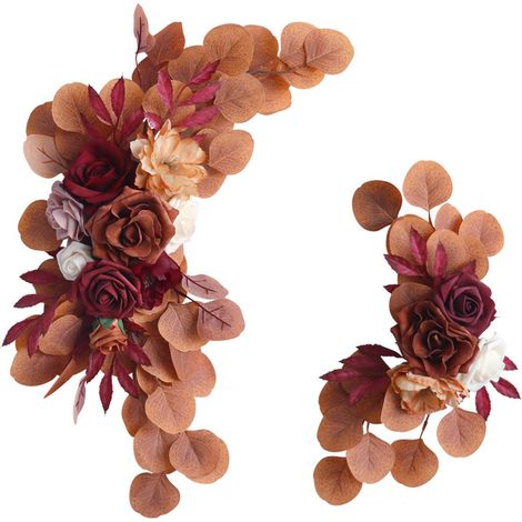 Guirlande Florale Artificielle Mariage Eucalyptus Soie Décoration Arche Faux Fleurs Naturelles Élégantes pour Cérémonie (1/5)