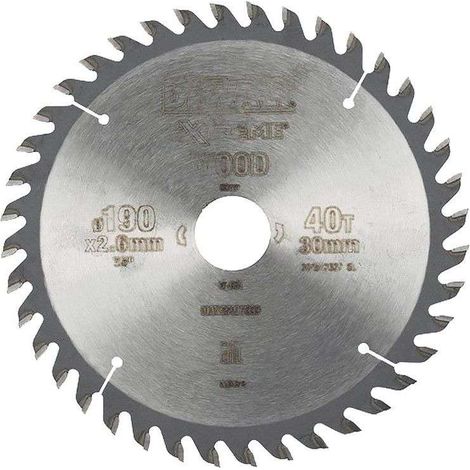 Lama DEWALT Extreme DT4064-QZ Legno taglio fine Ø 190 mm 40 denti per sega circolare