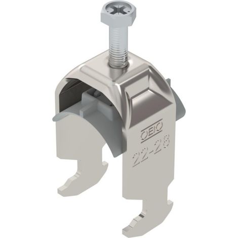OBO Bettermann Bügelschelle 2056 22-28mm Edelstahl, rostfrei A2 1.4301 blank, nachbehandelt, 50 Stück, 1186322 (1/2)