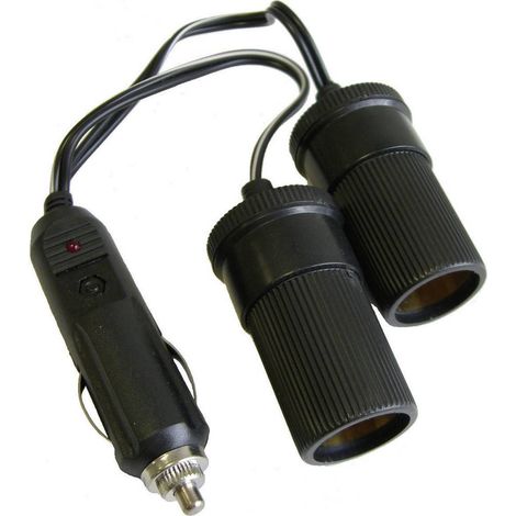 HP Autozubehör Distributore a 2 ingressi Portata massima corrente=10 A Adatto per (dettagli) Presa accendisigari da 12
