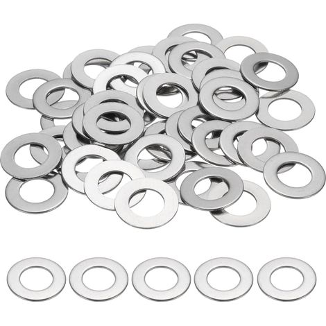 60Pcs Rondelle Plate M10 10MM ID x 20MM OD x 1MM Épaisseur (1/5)
