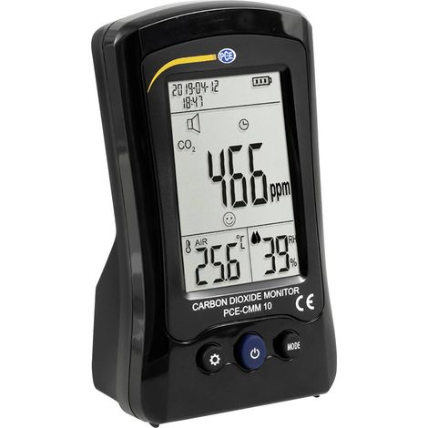Appareil de mesure du dioxyde de carbone PCE Instruments PCE-CMM 10 température, humidité de l'air, CO2 (1/5)