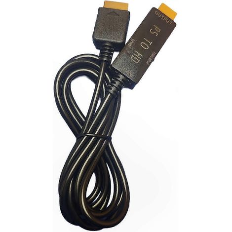 Câble adaptateur PVC polyvalent PS1 vers prise, cordon de conversion plug & play pour divertissement, connecteur robuste, câble de remplacement universel (1/5)