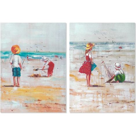 Tableau - DKD HOME DECOR - Standard - Multicolore - 50 x 2,5 x 70 cm - Originalité pour votre maison (1/3)