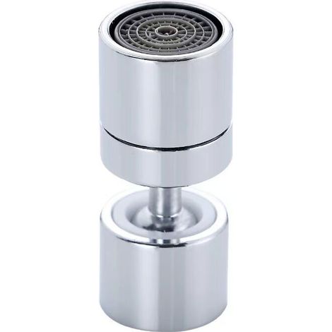 360° Pivotant Aérateur de Robinet, M20Economiseur D'eau pour Robinet Mousseur Robinet Economie Eau Filtre Embout Robinet Cuisine Réglable Pulvérisateur - Argent (1/5)