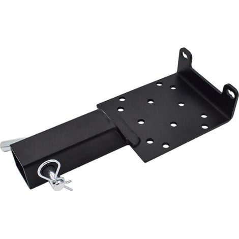 Plaque de montage pour treuil avec récepteur de 2 pouces, support de montage universel pour treuil de remorque compatible avec VTT, UTV, remorques et camions. (1/5)