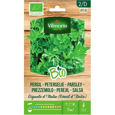 Vilmorin Garden Bio Seeds of Italia Giant prezzemolo oltre 5 gr