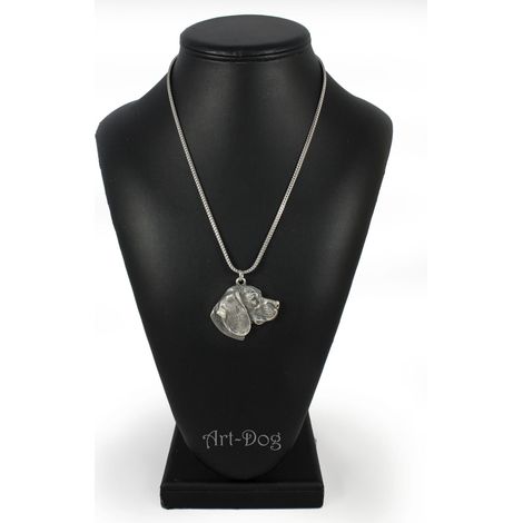 Collana con ciondolo a forma di cane Beagle su catena d'argento, gioiello unico di Art-Dog (1/5)