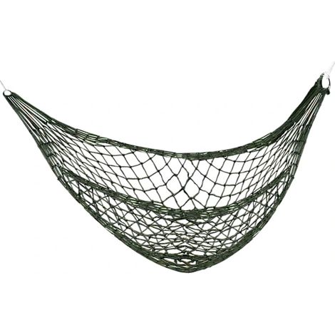 Filiyano-Mini hamac en nylon vert militaire pour le camping ou le jardin (1/4)