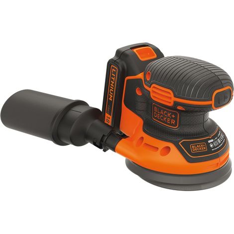 Black & Decker BDCROS18 lijadora portátil Lijadora orbital 12000 RPM Negro, Naranja