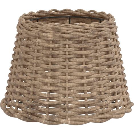 Lampenschirm Braun Ø30x20 cm Korbweide vidaXL (1/6)