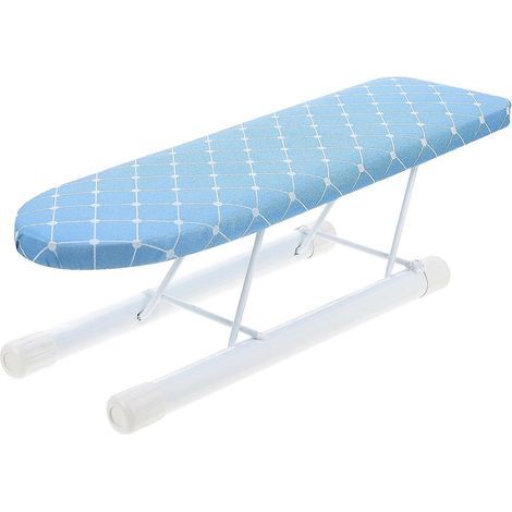 Mini-Klappbügelbrett, Tischbügelbrett für Zuhause – 35,5 x 12 cm – Himmelblau (1/4)