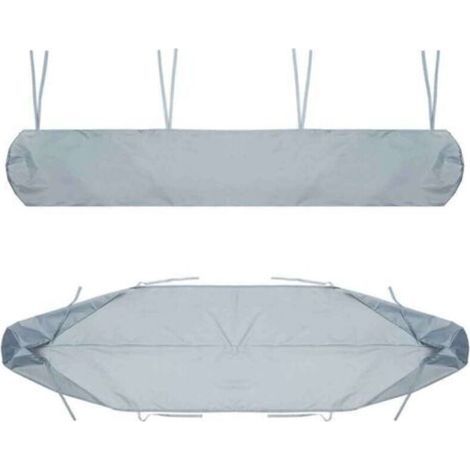 Staubdichte Schutzhülle für Markisen, einziehbarer Schutzhüllensack für Markisen mit Kordelzug, geeignet für Terrassen und Gärten im Freien (Größe: 3 Meter, Farbe: grau).