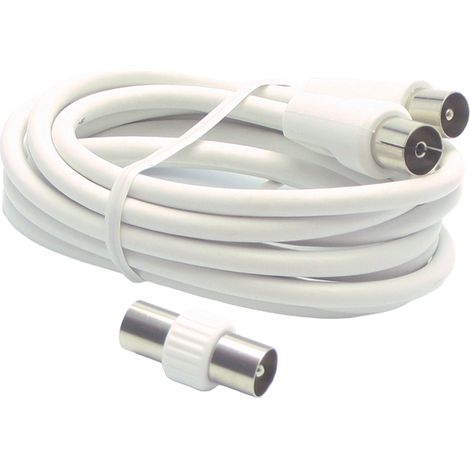 Prolunga Coassiale Tv M 3 con Adattatore 10 Pezzi