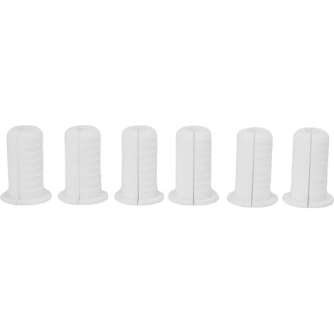 Passe-câbles pour satellite, lot de 6, diamètre intérieur 7mm, diamètre extérieur 3/4 inch, blanc, matériau caoutchouc, pour projets et réparations. (1/4)