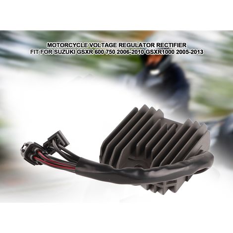 Spannungsregler-Gleichrichter für Motorräder SUZUKI GSXR 600 750 1000, Baujahre 2005 bis 2013, kompatibel mit den Modellen GSXR 600 750 2006-2010 und GSXR1000 2005-2013.