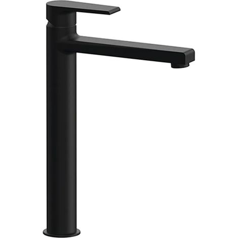 Miscelatore lavabo alto Mariani serie Artic in ottone nero opaco (1/5)