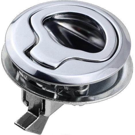 Loquet de trappe encastré en acier inoxydable, loquet à fermeture automatique, verrou de trappe de bateau, compatible avec les véhicules récréatifs, les bateaux et les caravanes, 1,5 pouce, argent (1/5)