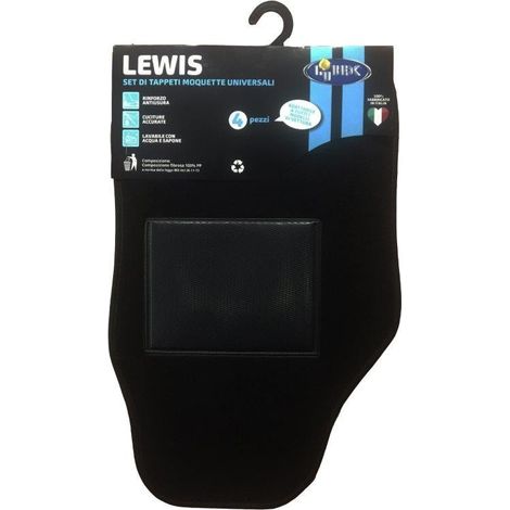 Tappetini da auto in moquette lewis lubex nero (1/2)