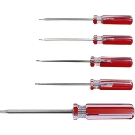Lot de 5 tournevis triangulaires magnétiques (1,8 mm, 2,0 mm, 2,3 mm, 2,7 mm, 3,0 mm) – Outil de réparation précis pour jouets, piles, appareils électroniques et micro-électronique
