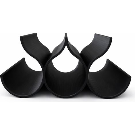 Portabottiglie per 5 bottiglie, organizer per vino nero (1/3)
