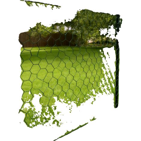 Valla de jardín, celosía hexagonal, resistente a la corrosión y duradera, verde, 125M (1/2)