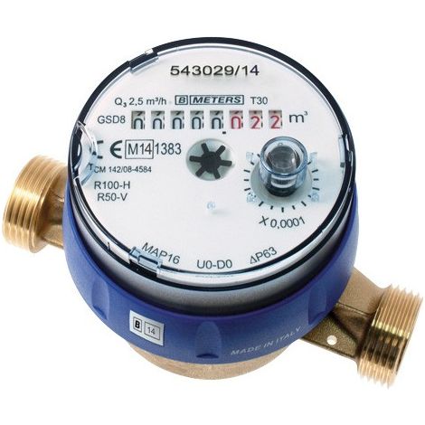 Compteur d'eau - Compteur divisionnaire pré-équipé télérelevage Calibre 15 - Eau froide - MID R160 de Sferaco