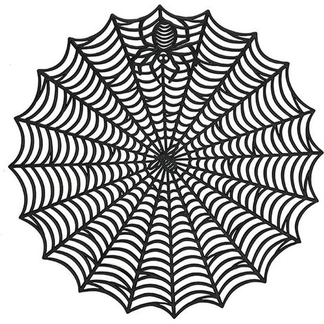 Tapis De Table Halloween - Tapis En Plastique Avec Motif Toile D Araignée - Imperméable Et Résistant À La Chaleur - Pour Cuisine Et Fêtes - Lot De 1 (1/5)