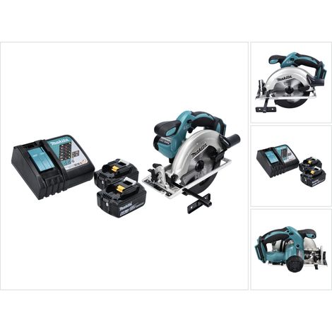 Makita DSS 611 RG Akku Handkreissäge 18 V 165 mm + 2x Akku 6,0 Ah + Ladegerät