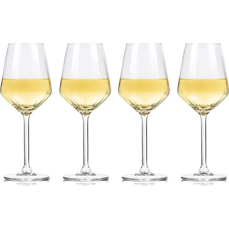 Verres à vin blanc – Coffret de 4 verres à vin – Verres de 38 cl – Compatibles lave-vaisselle – Idée cadeau pour les amateurs de vin blanc (1/5)