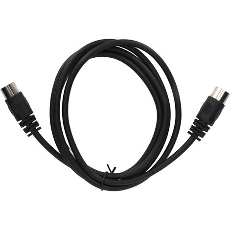 Adaptateur DIN 5 broches mâle vers DIN 5 broches mâle, câble d'extension flexible en PVC de 1,5 m (4,9 pi) pour équipement AV (1/4)