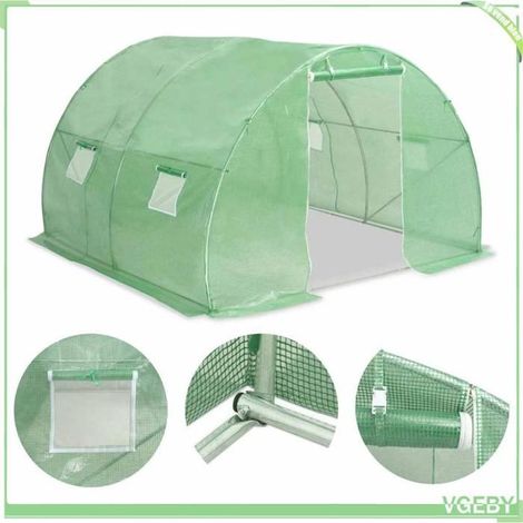 Serre - FAFEICY - 45534 - 300x300x200 cm - PE 140 g/m² - Cadre acier galvanisé (1/5)
