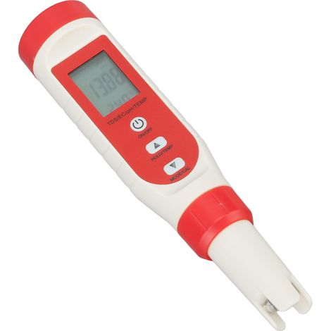 Stylo testeur d'eau numérique 4 en 1 : pH, TDS, EC, température, étanche IP65, avec écran LCD HD. (1/5)