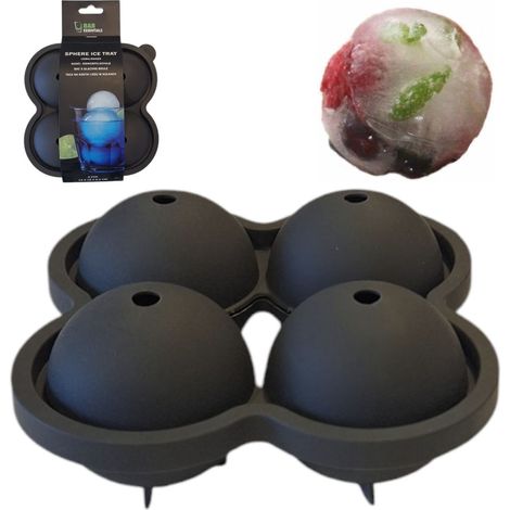 Bac à glaçons en silicone pour grosses boules de 6 cm (XXL)