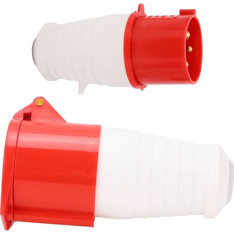 Prise industrielle étanche IP67 32A 380V-415V 4 pôles 3 phases pour connecteur électrique (1/5)