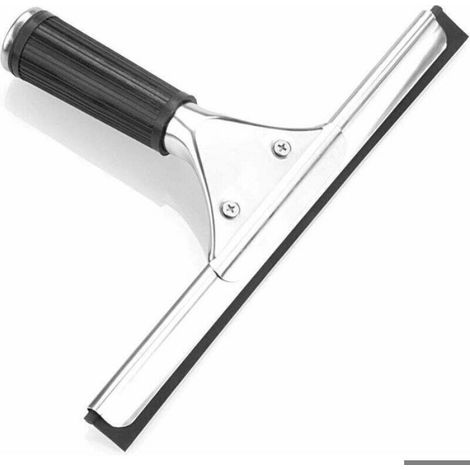Raclette à Vitres Professionnelle en Acier Inoxydable avec Lame de 25 cm pour Cuisine, Fenêtre, Salle de Bain, Voiture (1/3)