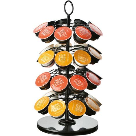 Présentoir rotatif 360° - 36 capsules compatibles Dolce Gusto