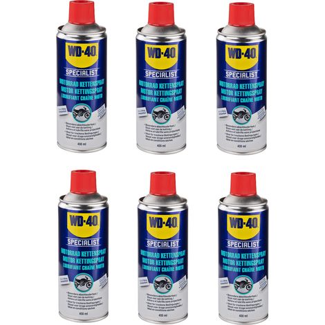 6 Stück WD-40 Motorbike Motorrad Kettenspray je 400ml Schmiermittel Kettenfett (1/4)