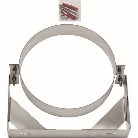 Vaillant Support mural DN 300 Inox pour système d'évacuation Façade DN 200, 0020095576