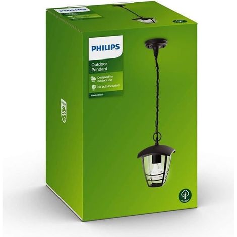 PHILIPS 153863016 CREEK SUSPENSION ALUMINIUM NOIR 1 X 60 W (1/3)