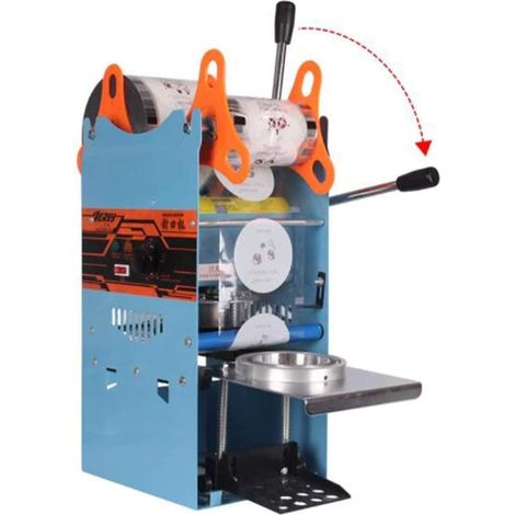 270W Electric Semi-Automatic Bubble Tea Cup Sealer, 300-500 Cups/Hour for Coffee/Milk Tea/Juice Cup Sealer (1/5)